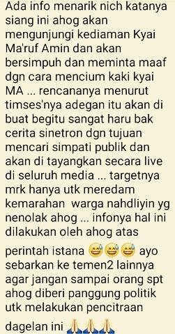 PBNU Ogah Terima Kunjungan Ahok