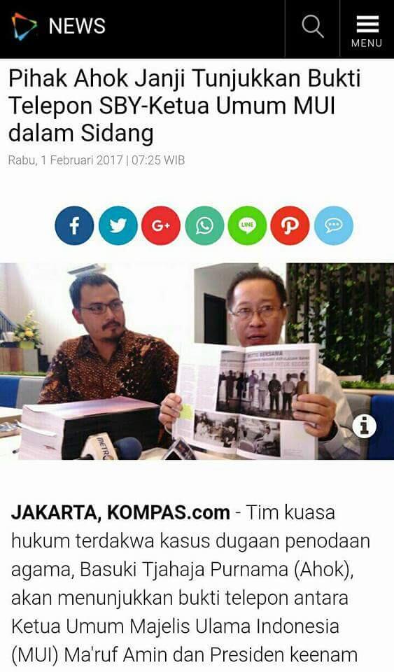 Istana: Pengacara Ahok Tak Bicara Penyadapan, Kata Siapa SBY Disadap?