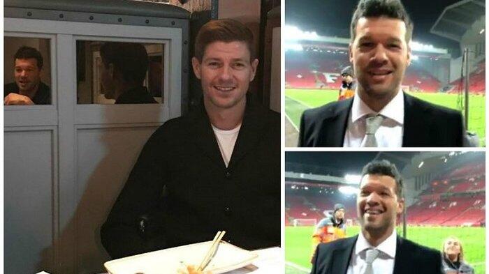 Steven Gerrard Traktir Michael Ballack Makan Malam