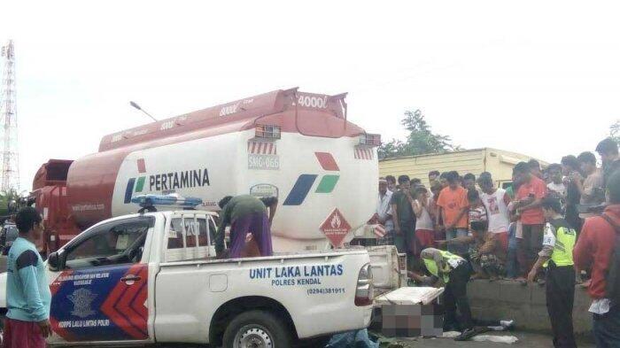 Hindari Lubang, Truk Tangki Senggol Pengendara Motor Hingga Tewas