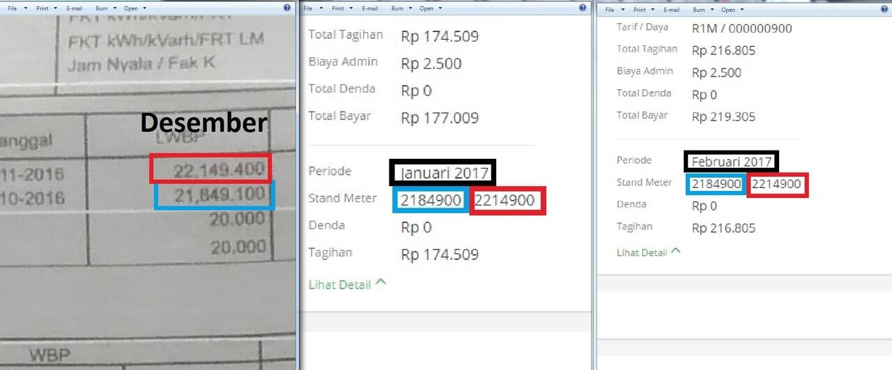 Tagihan Stand Meter PLN DiUlang - Ulang