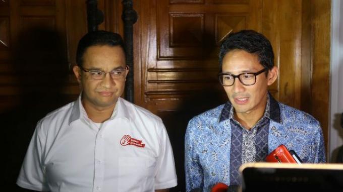 Hal yang Dibicarakan Saat Anies dan Sandi Bertemu Aburizal Bakrie