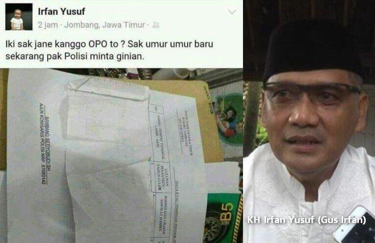 Gus Sholah Sayangkan Pendataan Para Kiai Jombang Oleh Polisi