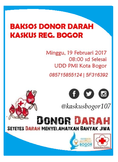 &#91;invitation&#93; Donor Darah Bersama Regional Bogor edisi #11