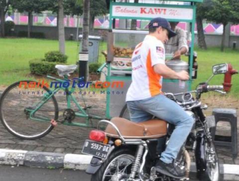 Foto Marquez Jajan Bakso malang bikin Rame Netizen