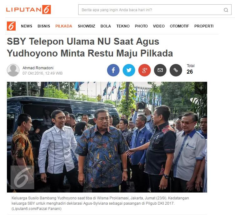 Soal Penyadapan, SBY Akan Dilaporkan Kuasa Hukum Ahok