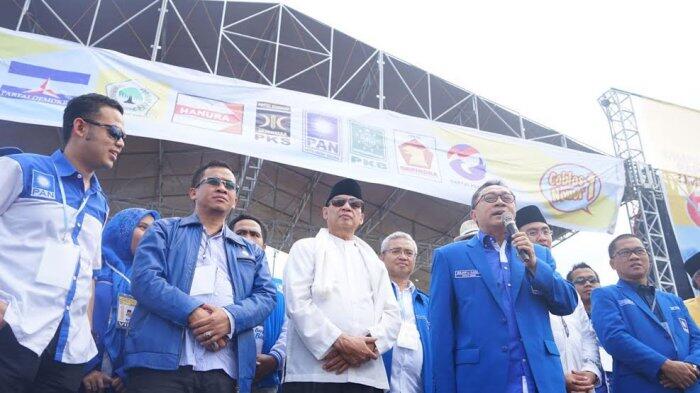 Ketua Umum PAN Zulkifli Hasan Hadiri Kampanye Pasangan WH-Andhika di Lebak