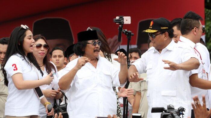 Jaja Miharja Nyanyikan Lagu Dangdut, Prabowo, Anies, dan Sandi Berjoget