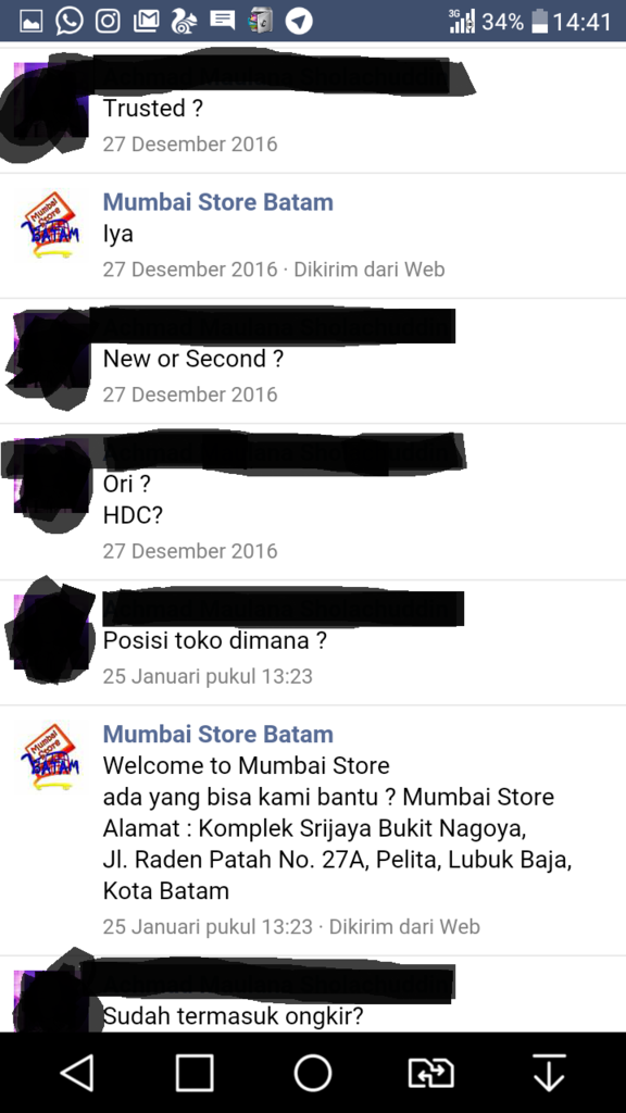 MUMBAI STORE BATAM FIX PENIPU FACEBOOK
