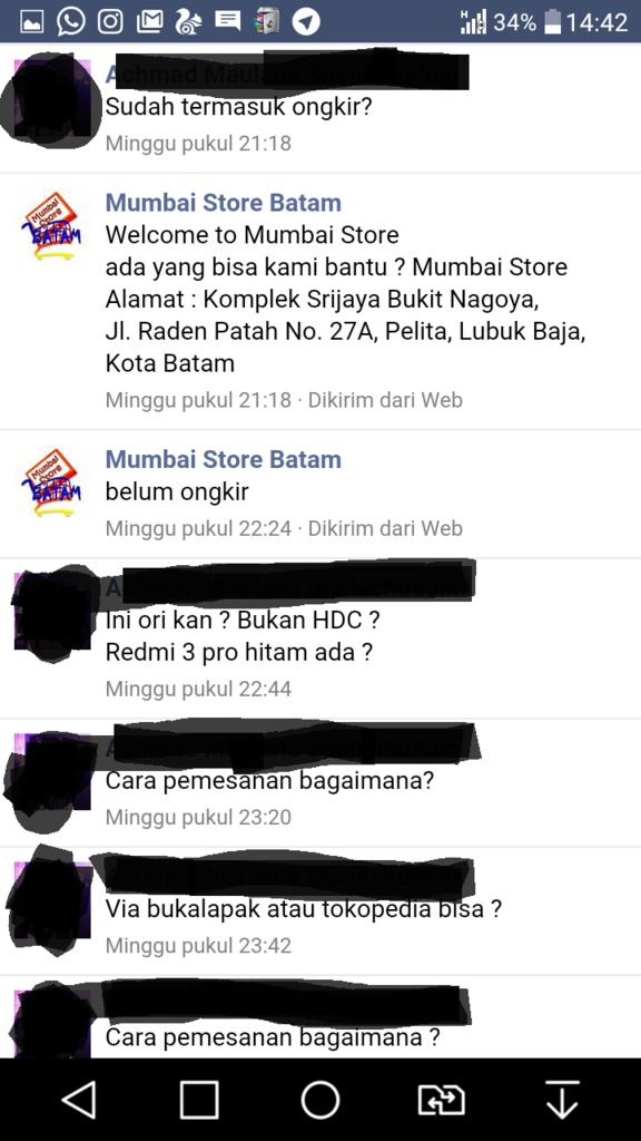 MUMBAI STORE BATAM FIX PENIPU FACEBOOK