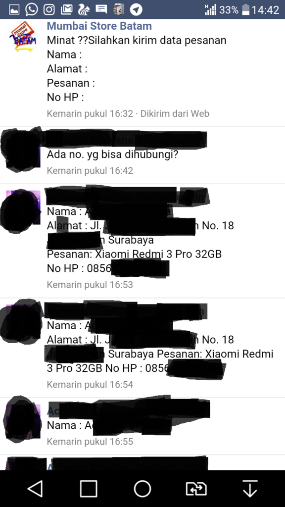 MUMBAI STORE BATAM FIX PENIPU FACEBOOK