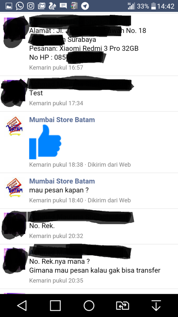 MUMBAI STORE BATAM FIX PENIPU FACEBOOK