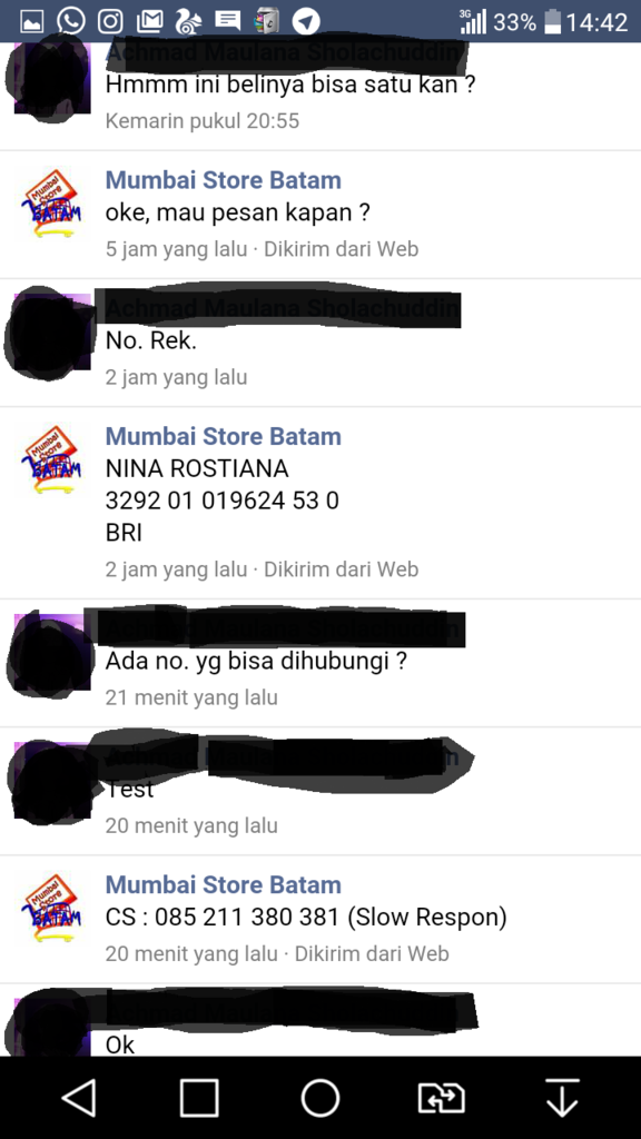 MUMBAI STORE BATAM FIX PENIPU FACEBOOK