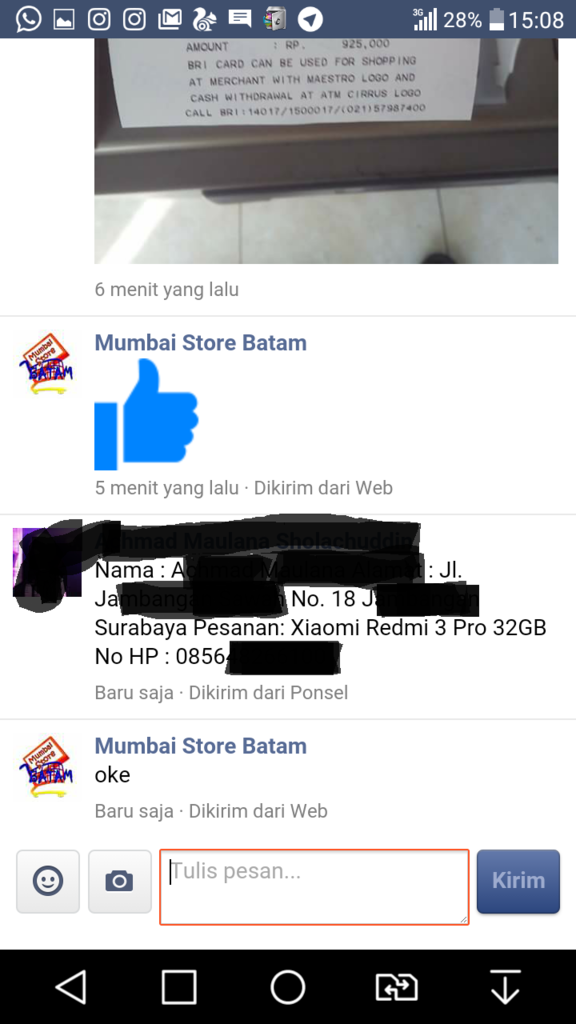 MUMBAI STORE BATAM FIX PENIPU FACEBOOK
