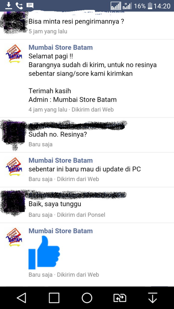 MUMBAI STORE BATAM FIX PENIPU FACEBOOK