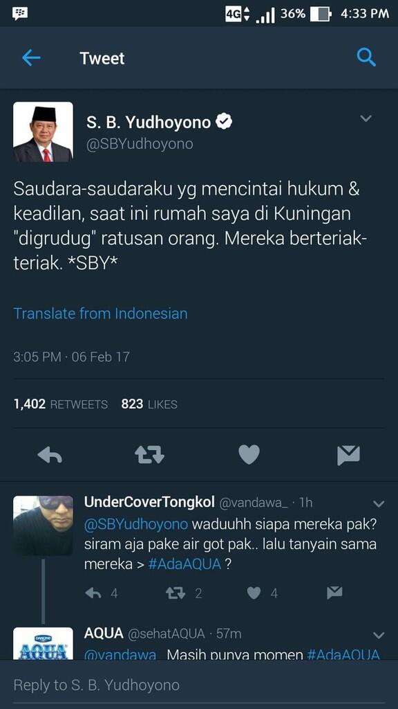 SBY: Rumah Saya di Kuningan 'Digeruduk' Ratusan Orang