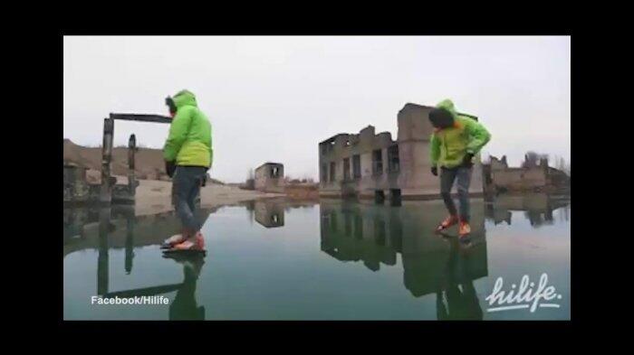 Penjara Bawah Air Ini Menjelma Jadi Arena Ice Skating