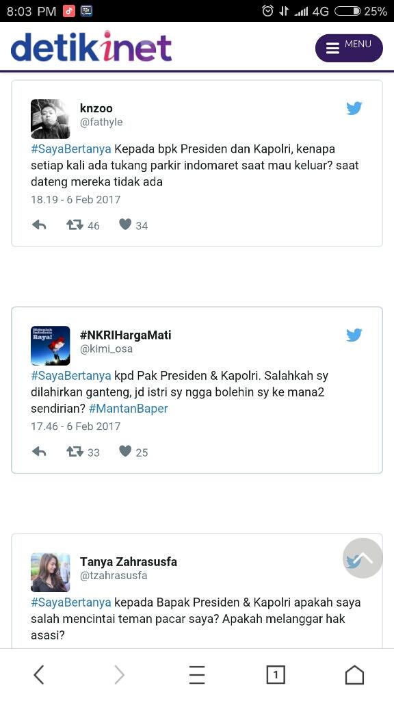 #SayaBertanya Kpd Presiden, Netizen Heboh, Curhat Sang Mantan Presiden