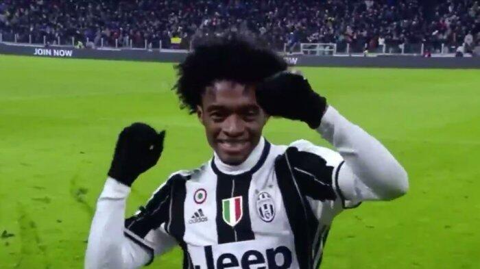 Juan Cuadrado Usai Cetak Gol ke Gawang Inter Milan Langsung Joged