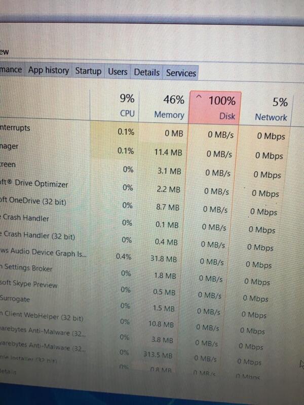 ASK Windows 10 Disk Usage 100% &#91;Help Please&#93;