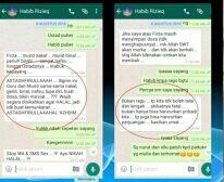 Tidak Terbantahkan, Chat Mesum Firza Husein dan Rizieq Shihab Asli