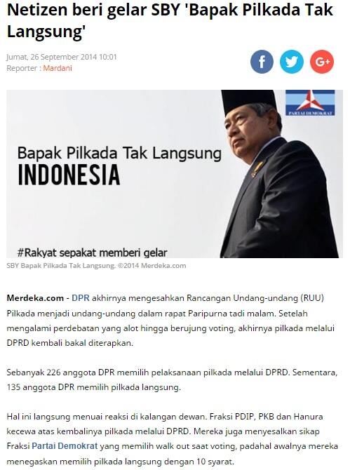 SBY: Sebagai presiden saya dianggap terlalu baik dan demokratis