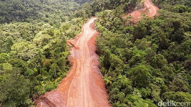 Tembus Gunung dan Sungai, Ini Penampakan Jalan Trans Papua