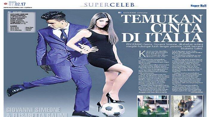 Giovanni Simeone Jalin Cinta dengan Pembawa Acara di Televisi Sporitalia