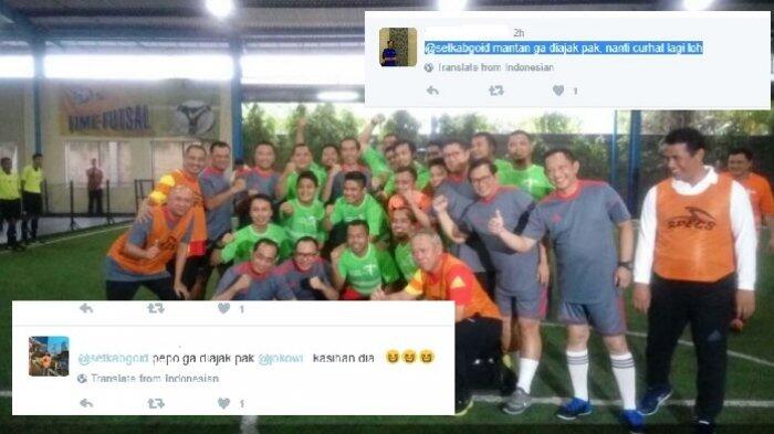 Jokowi Ajak Menteri dan Wartawan Bermain Futsal, Netizen: Mantan Ga Diajak Pak?