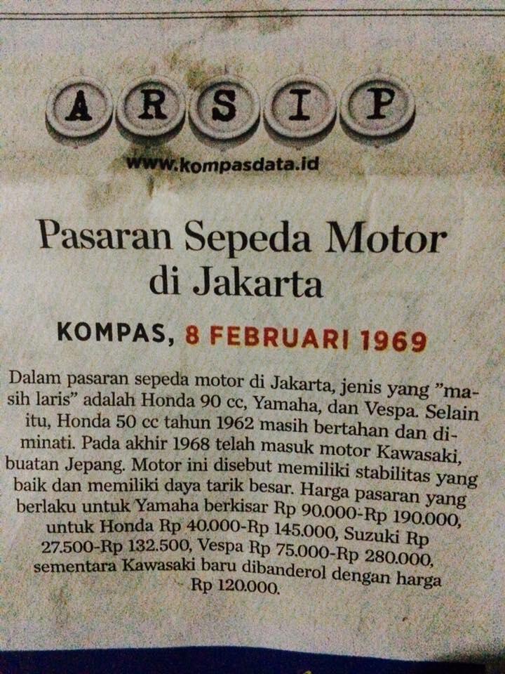 Enaknya beli motor pada jaman kuda "gigit" besi :D