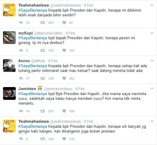 Jokowi: Semua Tanya Presiden Saya Tanya Siapa?