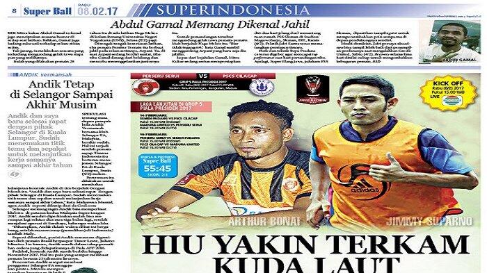 PSCS Cilacap Yakin Tundukkan Perseru Serui