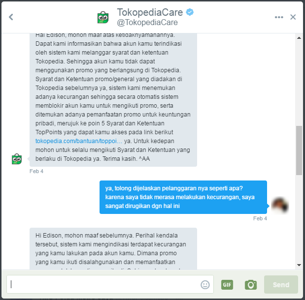 SURAT TERBUKA UNTUK TOKOPEDIA - BLOKIR PROMO