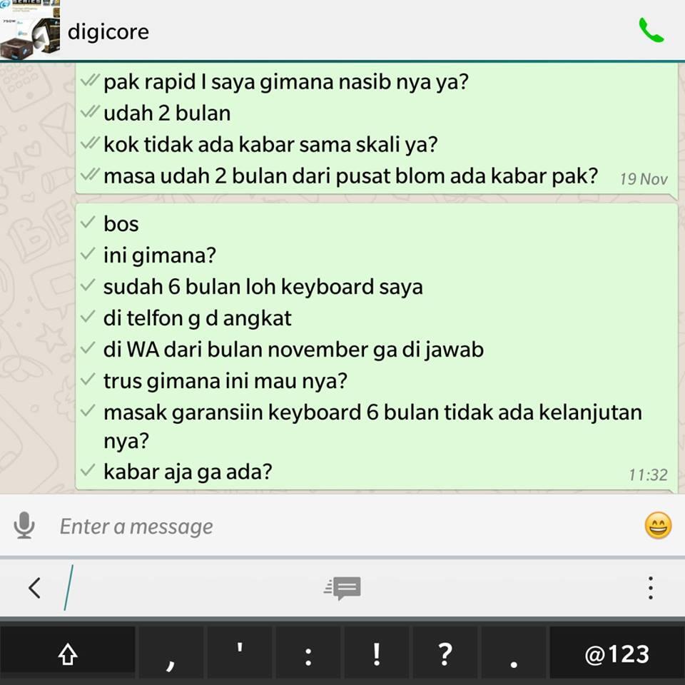 SURAT TERBUKA BUAT ID : DigiCore Xtreme / digicoretech TOKO KOMPUTER PENIPU!!
