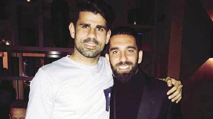 Diego Costa Bertemu Arda Turan di London