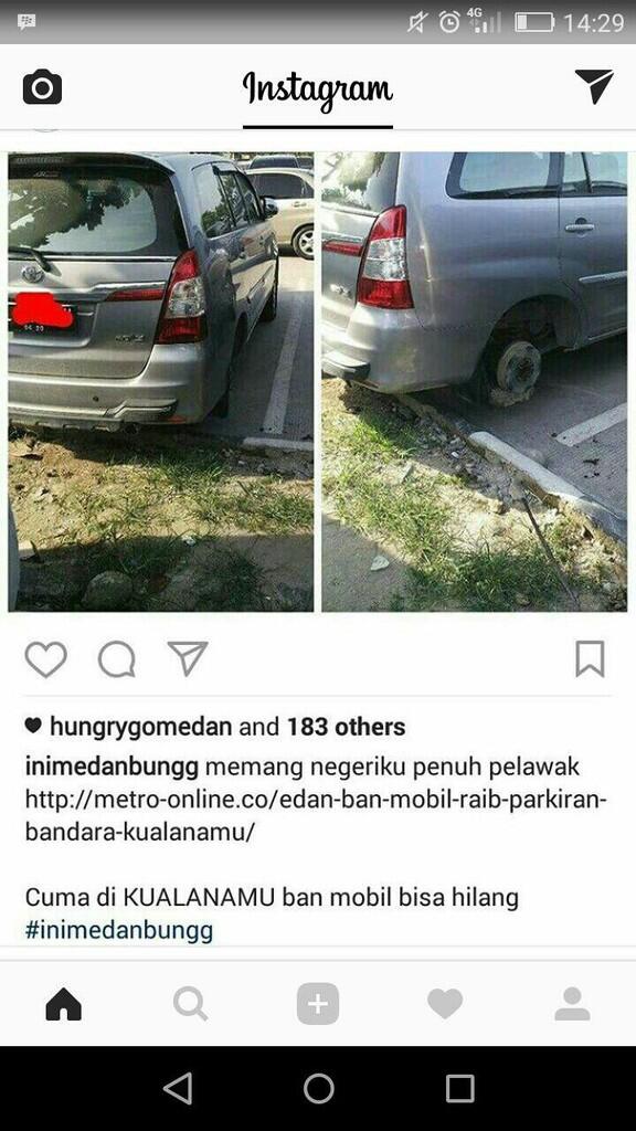 Gawat ! Areal Parkir di KNIA Tak Aman, Ban Mobil Aja Bisa Hilang