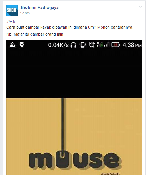 Yuk ikutan challange #TypoGraphyGue Ala Komunitas Photoshop Indonesia