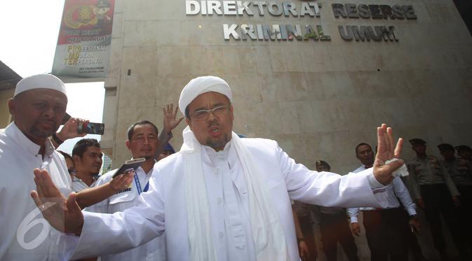 Rizieq Shihab Tak Akan Bawa Massa Saat Diperiksa Polda Jabar