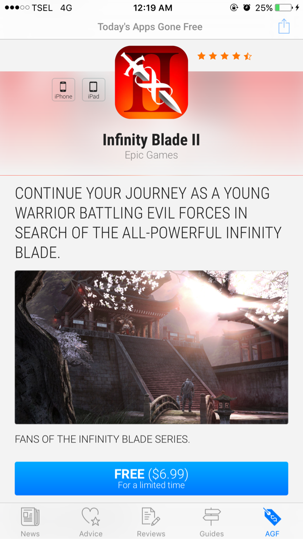 Game ios berbayar yg lagi promo "FREE FOR LIMITED TIME"