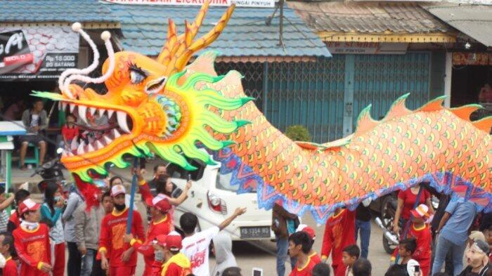 Ada 'Naga' Sepanjang 126 Meter Saat Perayaan Cap Go Meh di Mempawah