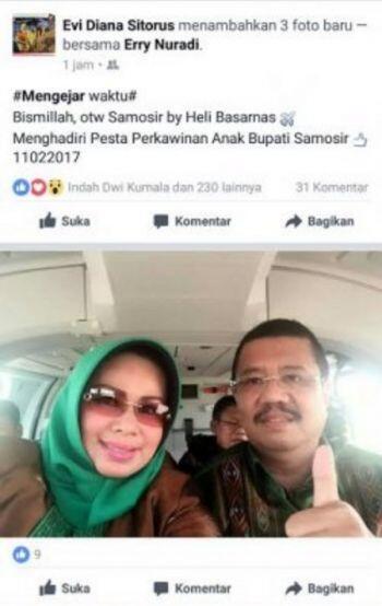 Kondangan naik helikopter negara, Gubernur Sumut dikritik