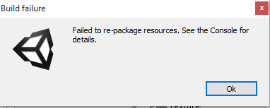 Commandinvokationfailure gradle build failed unity