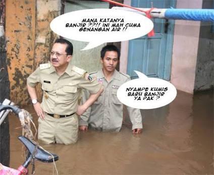 Ucapan Djarot mirip Foke, 'itu genangan bukan banjir'
