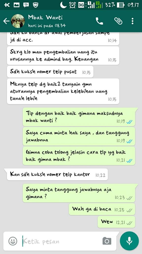 Kecewa Dengan Sales Marketing Peradaban Land (Gemilang Properti Lido) ,