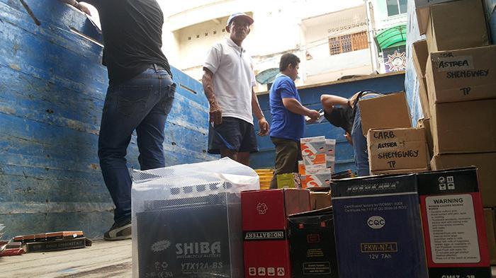 Penjualan Suku Cadang Motor Palsu asal Tiongkok Dibongkar Polda Lampung