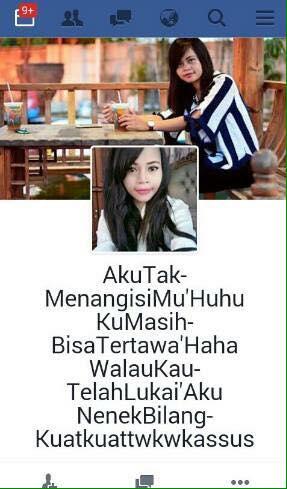 ni nama fb apa curhatan yang punya fb yak
