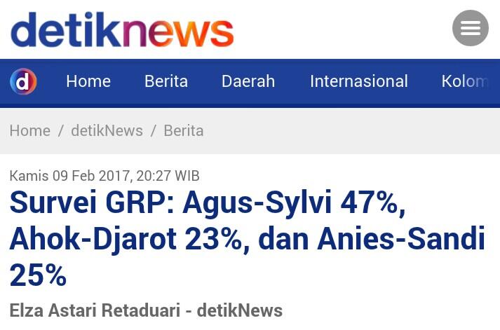 no hoax ternyata hasil quick count agus - sylvi 47℅