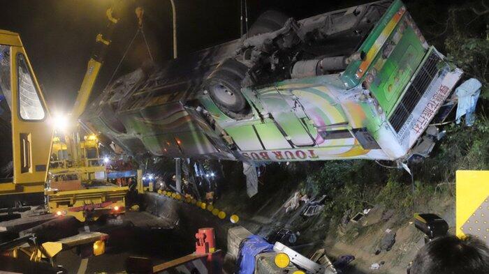Kecelakaan Bus di Taiwan Tewaskan 33 Penumpangnya