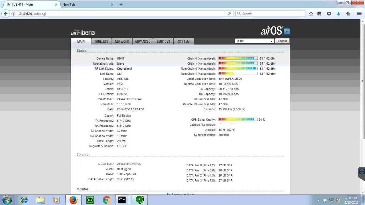 Share setting ubiquity Airfiber 5U/5/5x..?