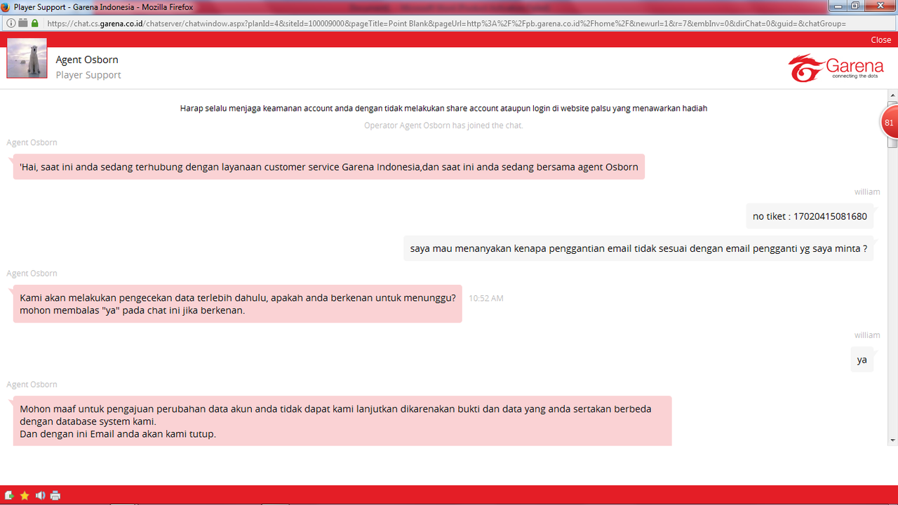 Seller PENIPU dan CS Garena yang TIDAK PROFESIONAL!